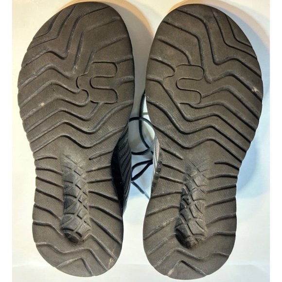 Men's Charly Tie Sneakers Size 9.5 Athletic Comfy Cushion Grey - Picture 8 of 9